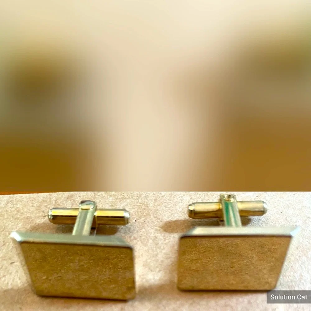 Men’s Gold Tone MCM Cuff Links